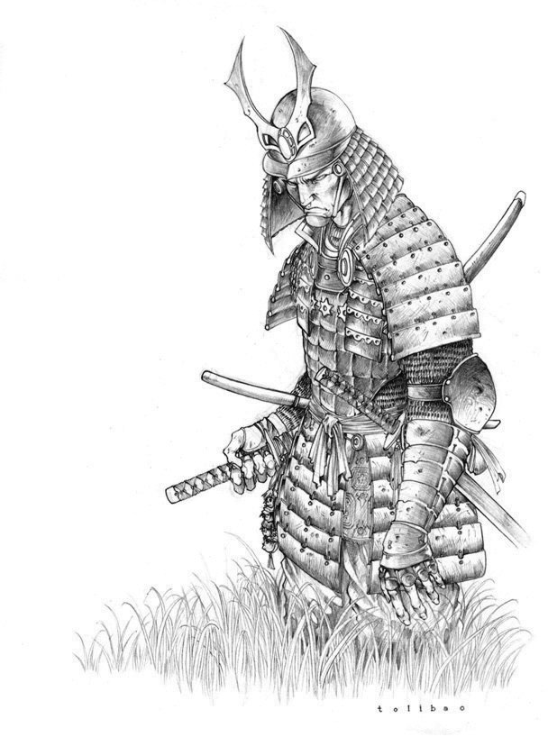 рисунки и фото самураев