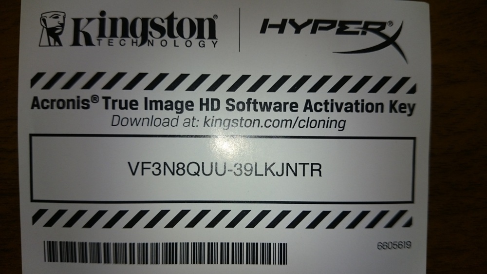 acronis true image oem kingston serial