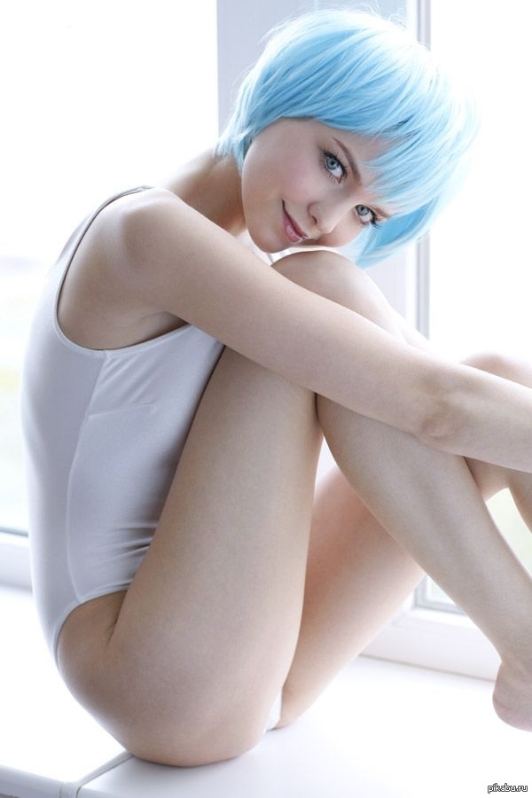 Hot Nude Asian With Blue Hair