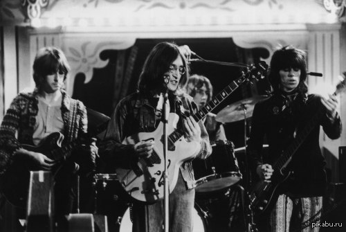 Eric Clapton, John Lennon, Mitch Mitchell &amp; Keith Richards