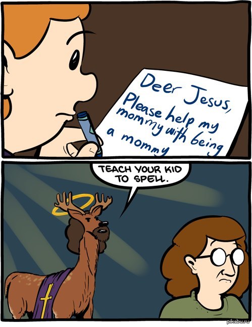 A bit of untranslatable humor - English language, Deer, Humor, Deer