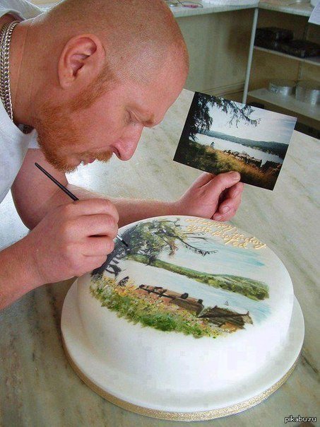 Когда торт-произведение искусства...
