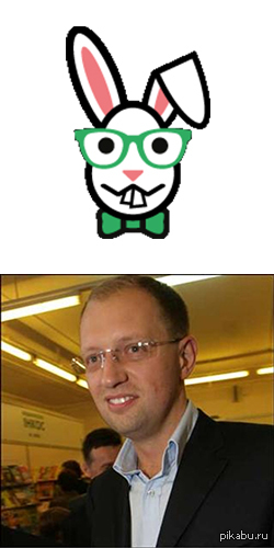 I saw the logo on the site, for a long time I could not understand who it reminds me of ... - My, Arseniy Yatsenyuk, Similarity, Similar
