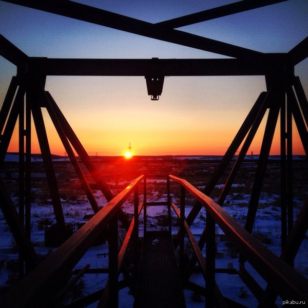 Закат 08.04.2014 Якутск