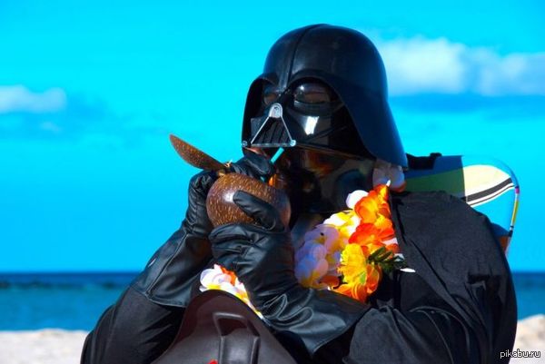 Darth Vader на отдыхе не стал президентом, поехал отдыхать)