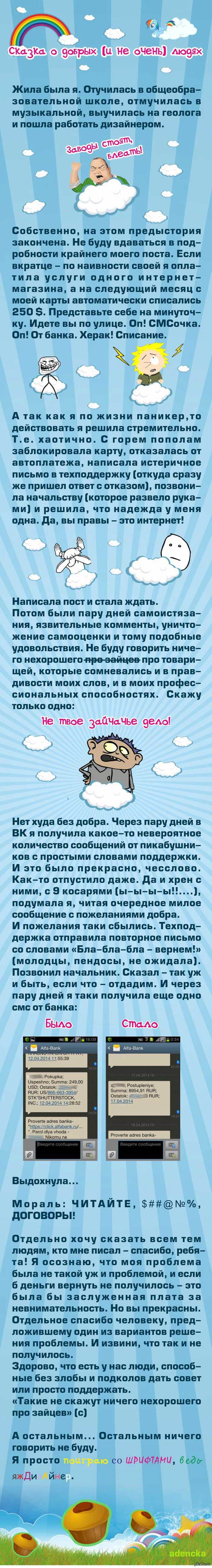 "Читайте договоры" или "Обошлось"