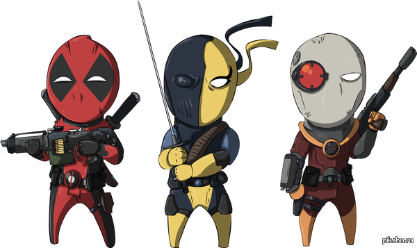  D - Deadpool-deathstroke-deadshot