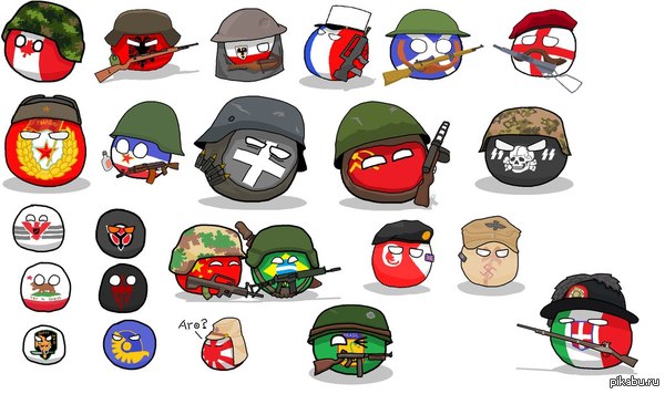 Немного о прошлом - Countryballs, Прошлое, Страношары