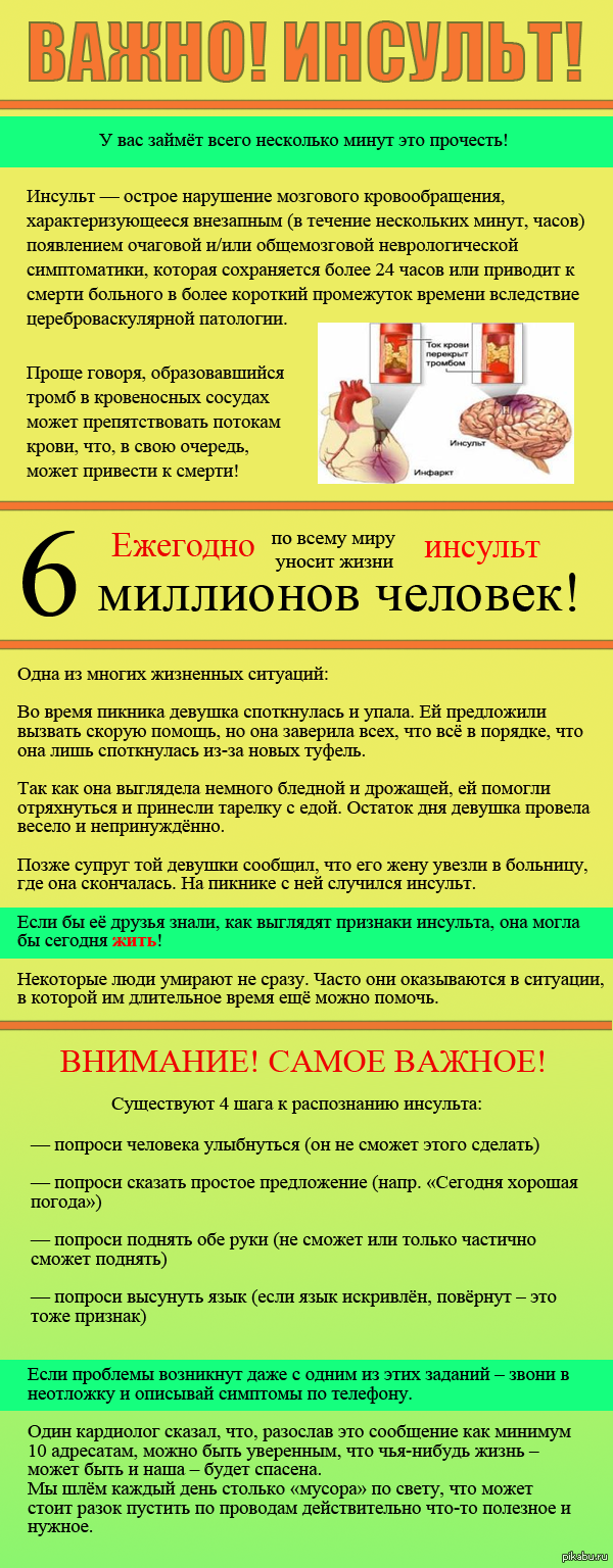 Важно! Инсульт! | Пикабу
