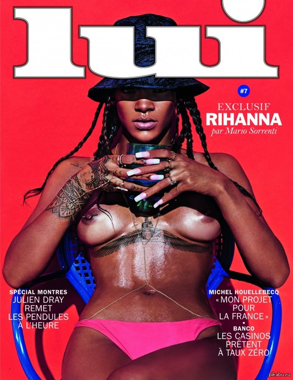 Rihanna undressed, has everyone already seen a small photo shoot from Lui Magazine? - Erotic, Breast, Rihanna, NSFW, Rihanna