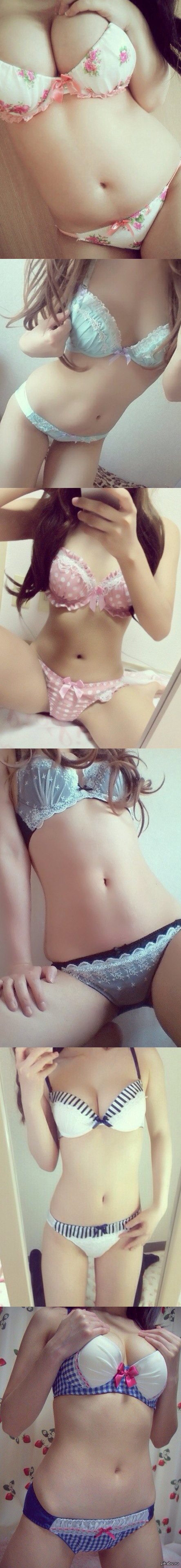 Nice collection of lingerie.. - Longpost, NSFW, Strawberry, Breast, Boobs, Underwear, Girls