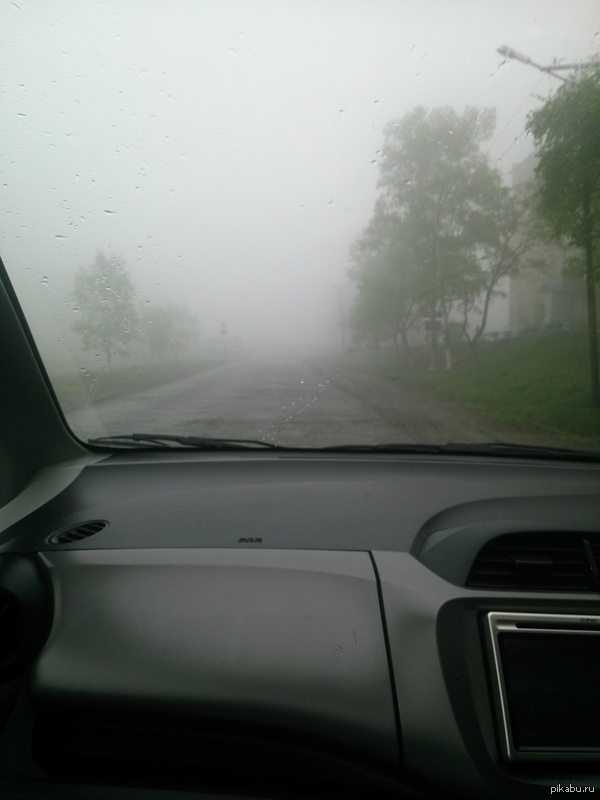 Here is such a fog was today in Primorye. - My, Primorsky Krai, Fog, Silent Hill, Kripota, Danube