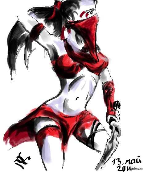 Опыт рисования в Paint) Потом ещё выложу работ, если будет интересно!