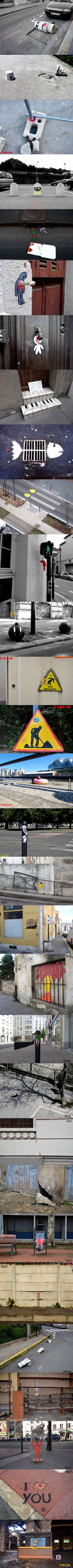 Креативный уличный арт