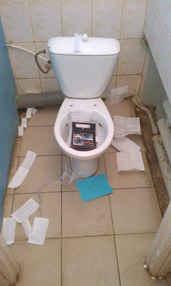 Our school toilet after the exam. - NSFW, Unified State Exam, Russian, Spur, Failure