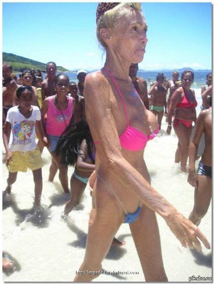 85 - woman berry again - NSFW, Old men, Beach