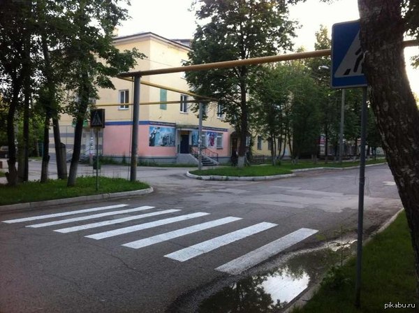 Вот такие пешеходы у меня в городе)