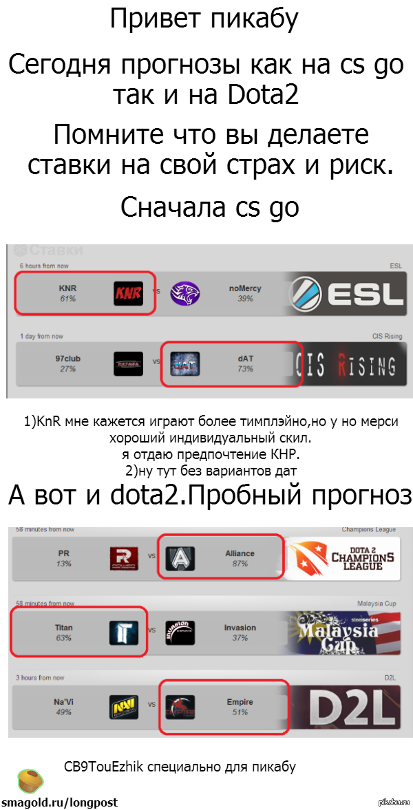 ������ csgo � Dota2