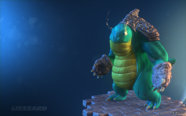 LIZZZARD - zBrush and AfterEffects     .   .  ,       .      "