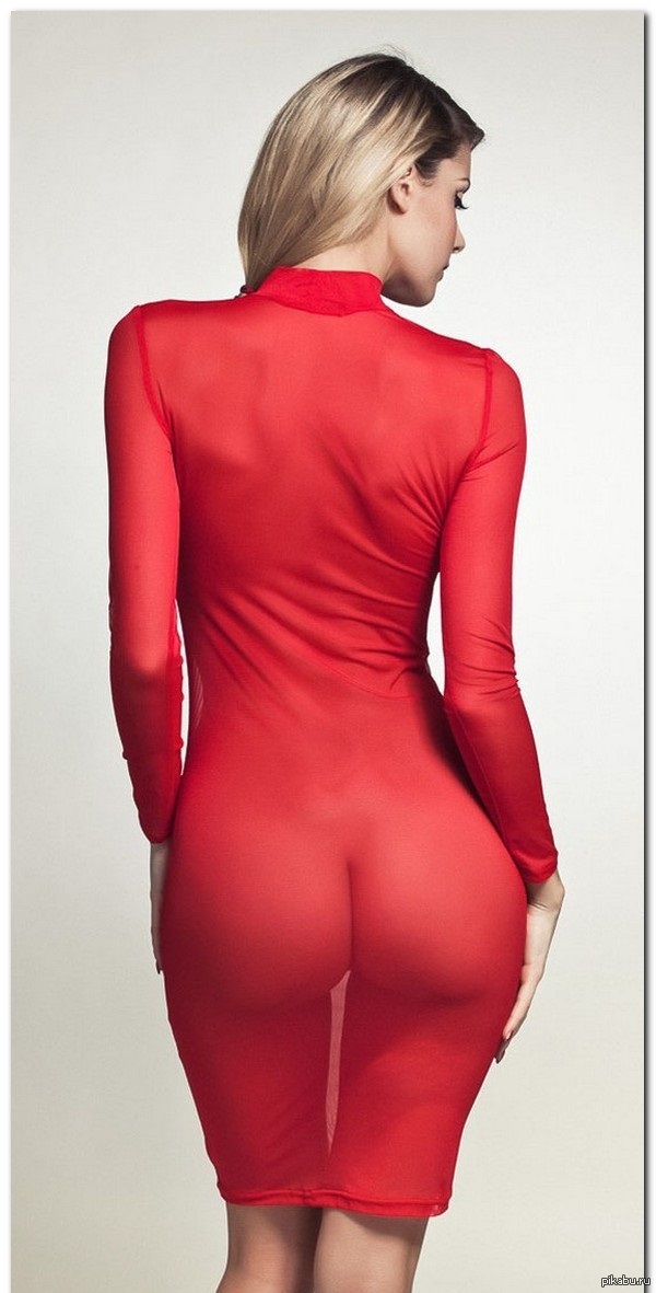 Red - Booty, Back, Girls, NSFW, The dress