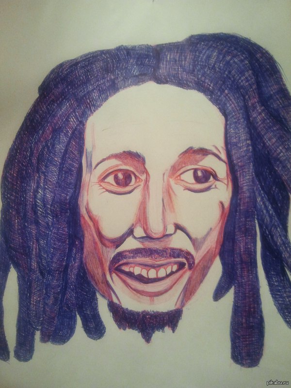 Bob Marley. - Bob Marley, Drawing, My