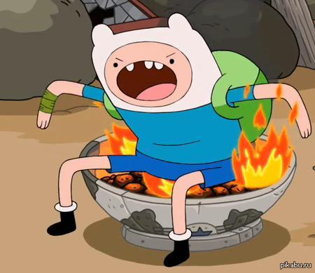 Когда припекает пукан