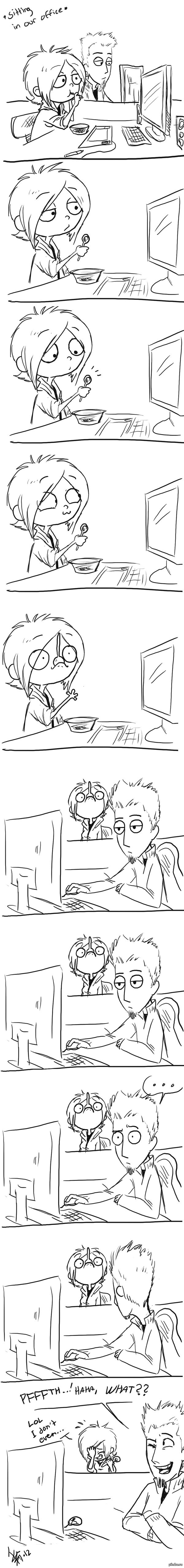 Когда на работе скушшшно