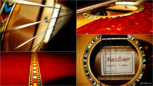 I decided to take a macro photo of my guitar. - My, Guitar, My