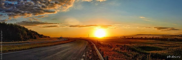 Саратовская вечерняя дорога