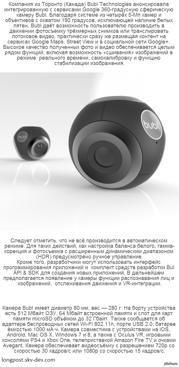 ����������� ������ Bubl � 360-��������� �������