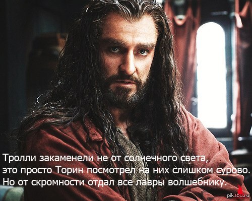 in fact - Thorin, The hobbit, Gnomes, Magic, Troll, Severity, Thorin Oakenshield