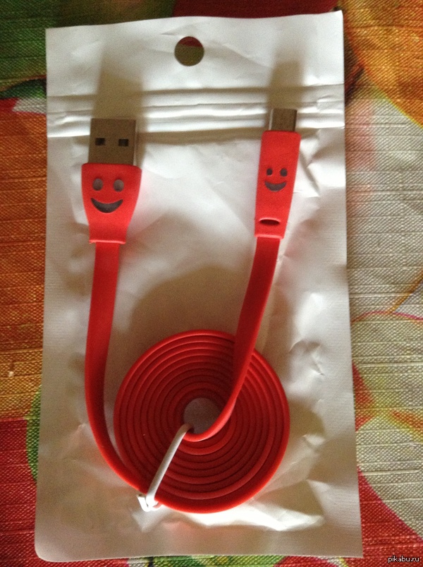 Вот такой счастливый usb кабель я сегодня приобрел