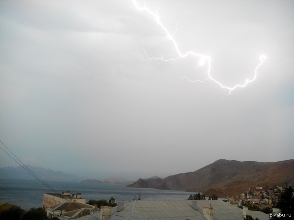 Орджоникидзе в эти минуты. Люблю грозу.