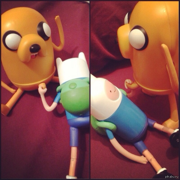 Adventure Time - NSFW, My, Adventure Time, Finn, Jake, Finn and Jake, Tail, Toys, Finn the human, Jake the dog