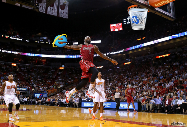 Internet explorer dunk