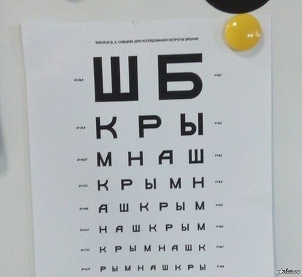 На приёме у окулиста