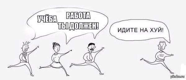 Работа, учеба, ты должен! | Пикабу
