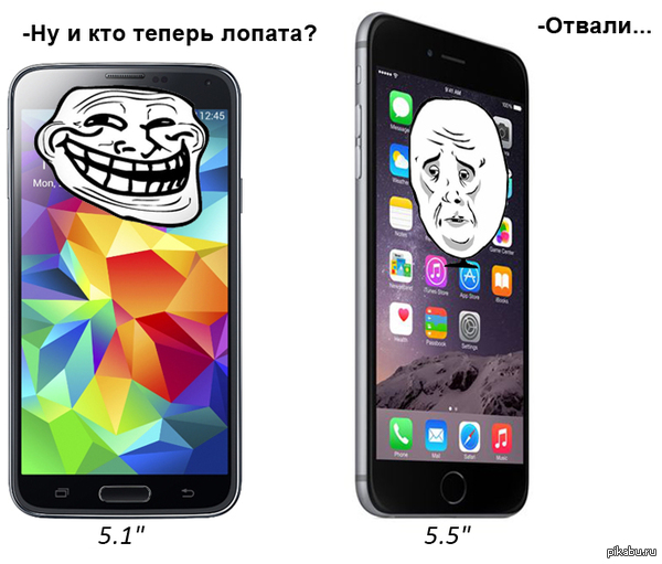 Samsung vs Iphone 6 plus    !
