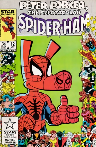 1983    Spider-Ham (-).    Peter Porker (   ,   ).