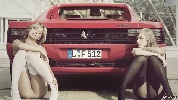 Good night everybody) - NSFW, Beautiful girl, Tights, Car, Tags are clearly not mine