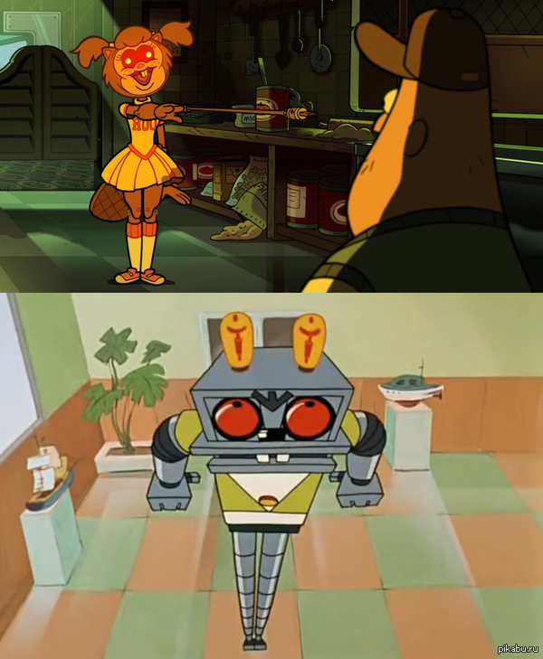 "Gravity Falls" vs "Ну погоди"