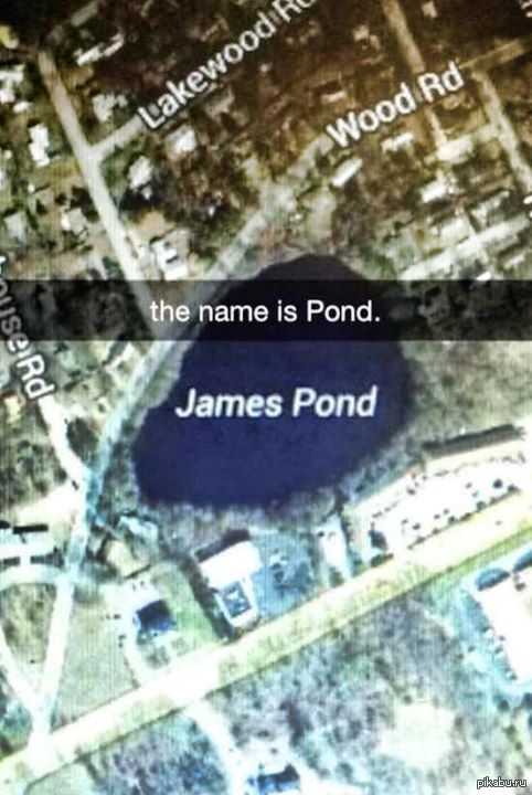 &quot;My name is Pond, James Pond&quot; Pond ( .) 