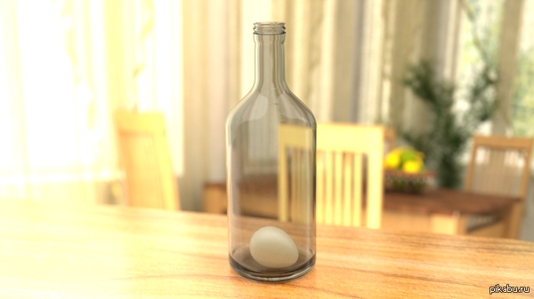 Яйцо в бутылке