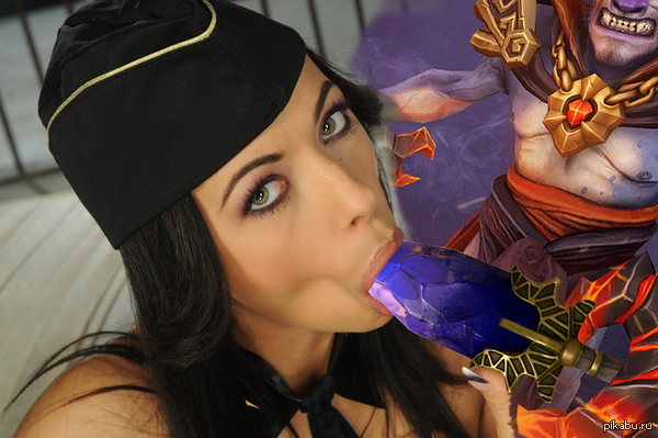 Taste my juicy aghanim :) - NSFW, My, , Lina, Dota