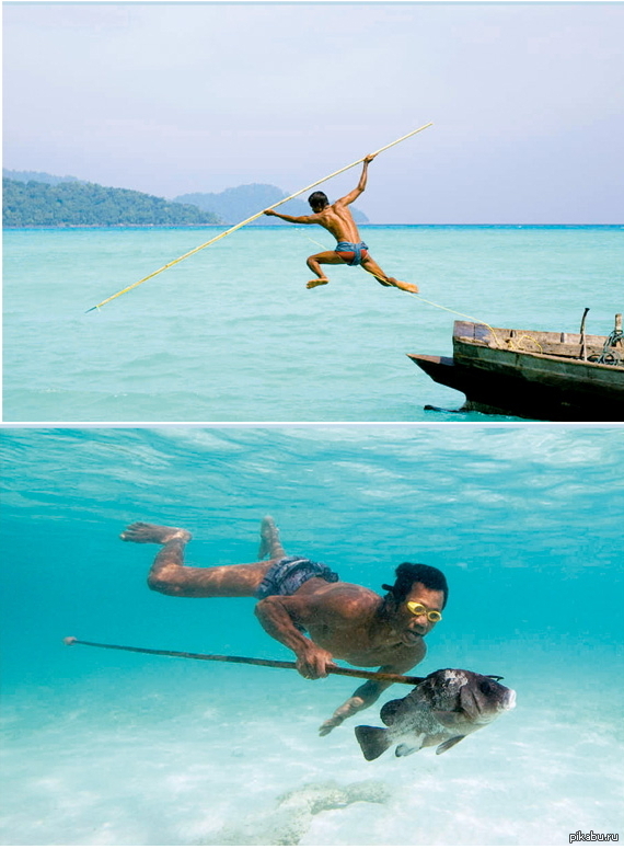 Рыбак в Андаманском море.