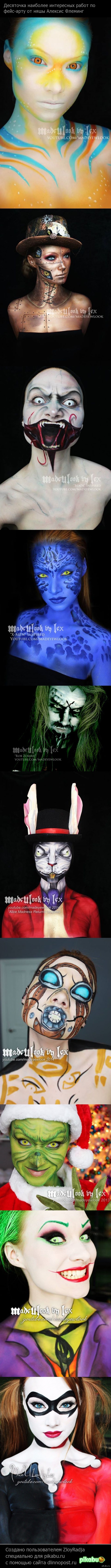 Фейс-арту от няшы Алексис Флеминг