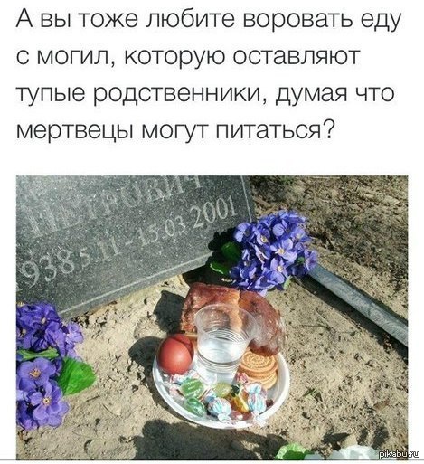 Гроб гроб кладбище мем. Воруют цветы с могил. Зачем кладут еду на могилки. Тупые родственники. Зачем на могиле оставляют еду.