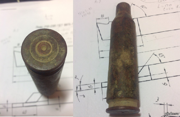 Гильза 42 калибра. Может есть среди вас знатоки в определении принадлежности гильз? Есть предположение, что немецкая.