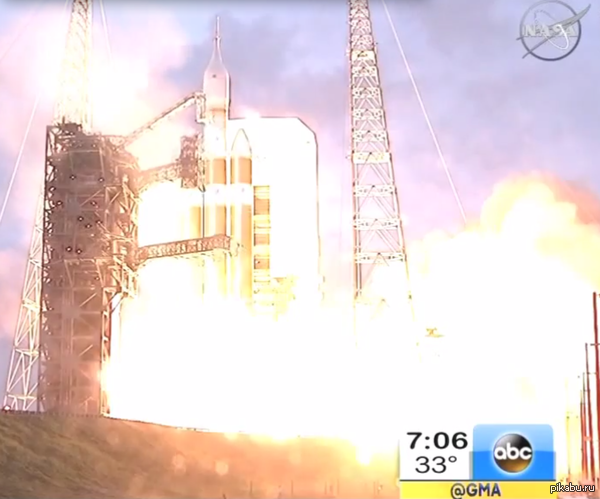 Тем временем, Orion успешно стартовал.