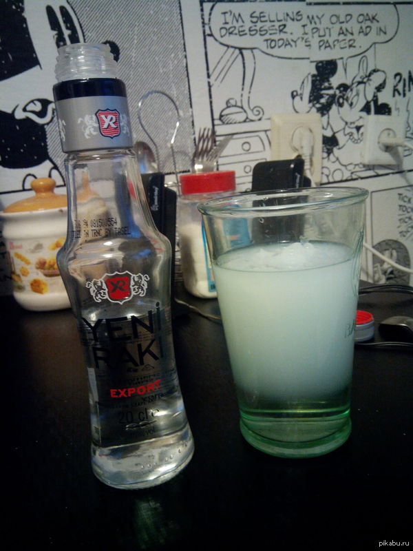 Опалесценция Турецкой анисовой Раки(ы)